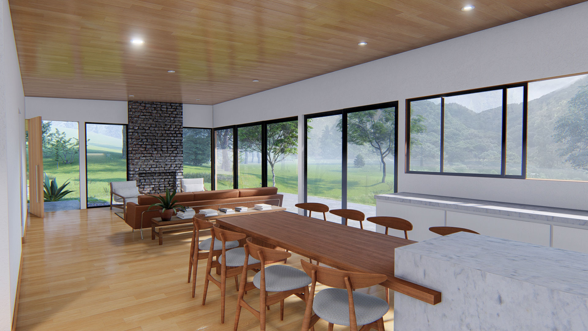 arquitectura render costa rica cabaña salvaje interior 3